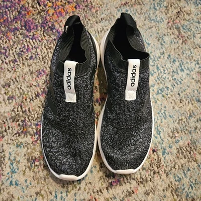 Adidas Para Mujer Cloudfoam Lite Corredor Zapatos para Correr Sin Cordones Tenis Negros Foto 1 de 4