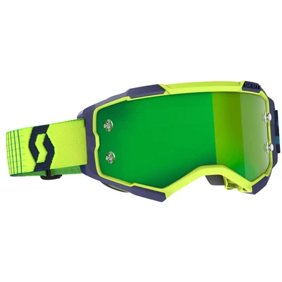 Scott Goggle Fury azul / amarillo / verde cromo funciona gafas de motocross - Imagen 1 de 2