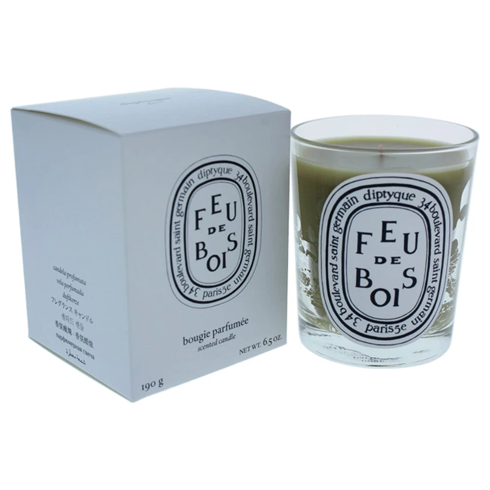 Vela Diptyque Feu de bois, 6,5 oz, roja, 3,5" de alto x 3" de diámetro Foto 1 de 1