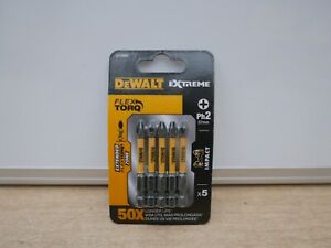DeWALT extreme DT7998T 5 X PH2 X 57mm FLEXTORQ high impact screwdriver bits