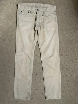 HELMUT LANG White CORDUROY Pants Size 33 or 32? Men's - Image 1 of 4