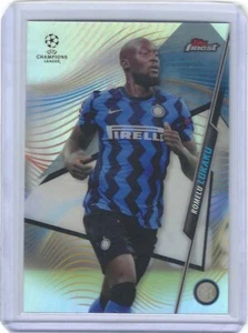 2020-21 TOPPS FINEST UEFA CHAMPIONS LEAGUE ROMELU LUKAKU REFRACTOR #81 INTER - Picture 1 of 1
