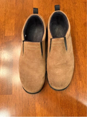 Zapatos Zueco Lands’ End All Weather Gamuza Sin Cordones Marrón Tostado Talla 9 Foto 1 de 4