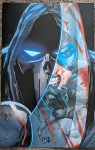 2023 SDCC CLAY MANN BATMAN PHANTASM CATWOMAN ART PRINT SIGNED POSTER DC COMICS - Imagen 1 de 1