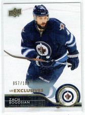 14-15 UD Upper Deck Series Two  Zach Bogosian  /100  Exclusives