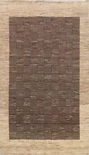 Geometric Modern Gabbeh Oriental Area Rug Hand-knotted Living Room Carpet 6x10