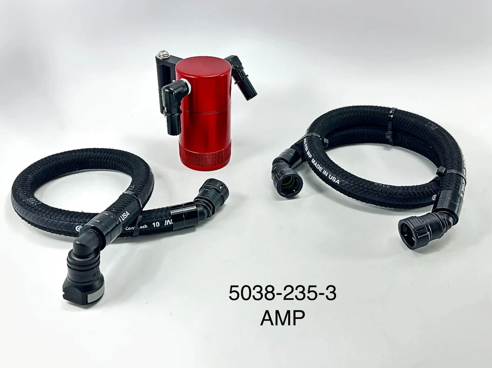 For 18-23 Jeep Wrangler JL 3.6 Engine Mount Billet Oil Catch Can Aluminum Red - Image 1 of 1