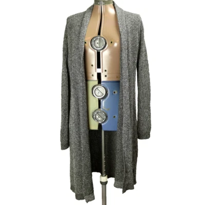 Cárdigan tejido frente abierto J. Jill Pure Jill Elements longitud plumero carbón S Foto 1 de 4