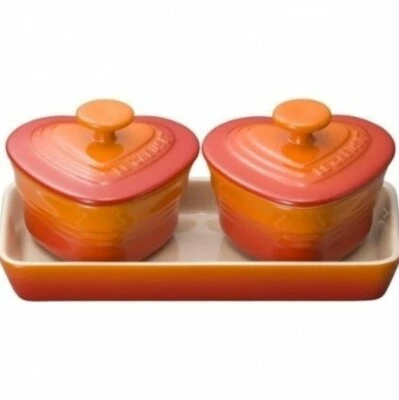 Juego de Contenedores Resistentes al Calor Le Creuset Compatible con Horno Microondas Naranja Foto 1 de 4