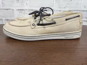 Sebago Jeffrey's Bay White Canvas Boat Shoes - 194694 - Mens 10 - Picture 1 of 20
