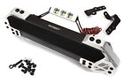 Silver Metal Front Bumper with LED Lights for Traxxas X-Maxx 4X4 Upgrade Kit