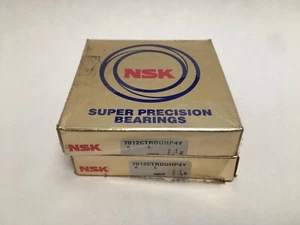 NSK 7012CTRDUHP4Y Angular Bearing 60x95x18 mm 7012 CTR DUH P4Y ABEC7 England - Picture 1 of 6