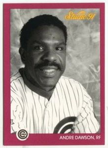 1991 Leaf Studio #153 Andre Dawson Chicago Cubs - Foto 1 di 2