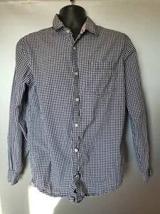 GAP Button Up Shirt Men's M Red White Blue Plaid Long Sleeve Casual - Picture 1 of 6