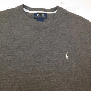 POLO RALPH LAUREN THERMAL PULLOVER KNIT TEE T SHIRT Mens M Gray  - Picture 1 of 3