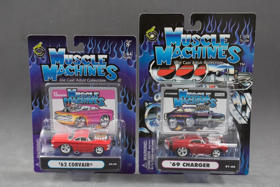 Muscle Machines Green Blown 1969 Dodge Charger MOC NHRA 1 64