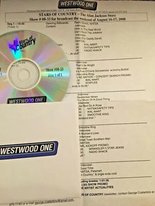 RADIO SHOW: 8/16/08 STARS OF COUNTRY w/ALAN JACKSON STORY; 9 INTERVIEWS/12 TUNES - Picture 1 of 1