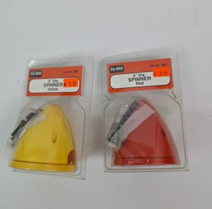 2 DUBRO 3" Spinners #298 Red & #299 Yellow, New in package - Picture 1 of 4