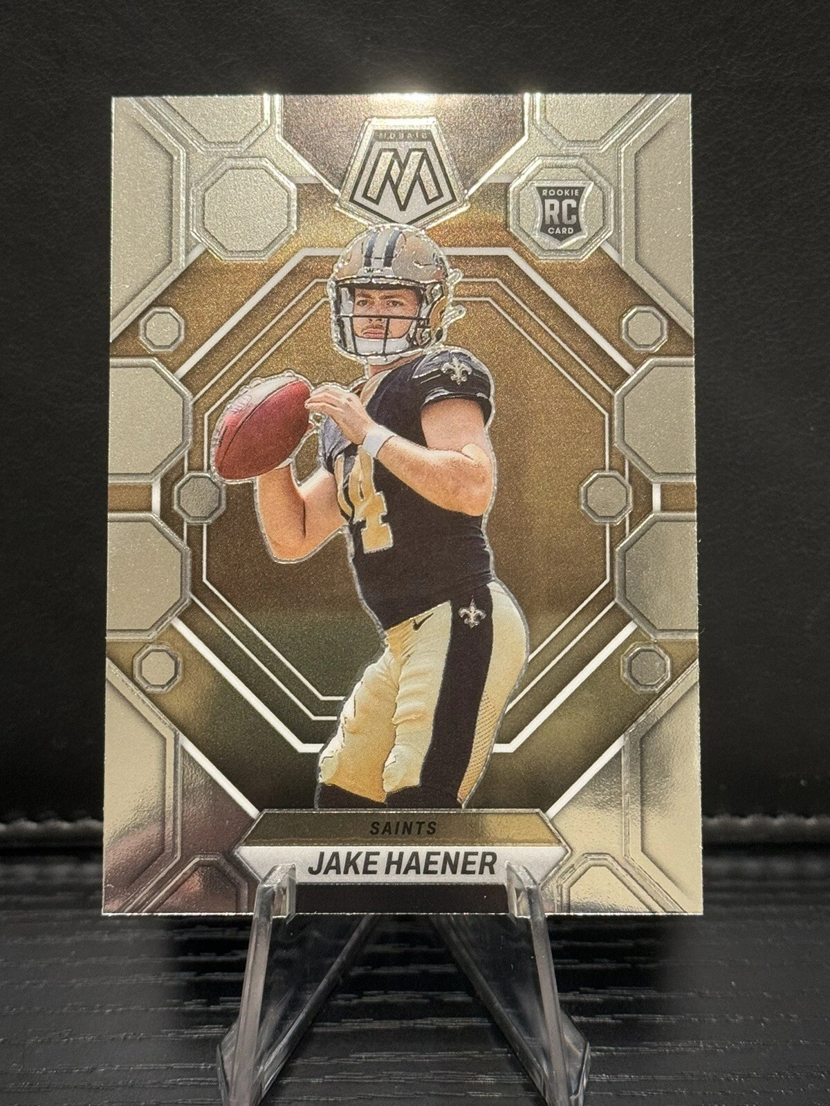 Jake Haener Rookie RC 2023 Mosaic Football Card #325 New Orleans Saints