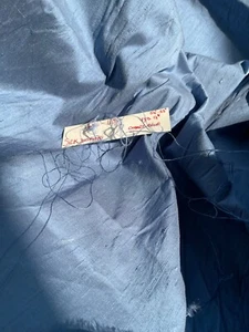 Designer Quality 100% Silk Shantung Iridescent fabrics - Cobalt Blue!!! - Picture 1 of 4