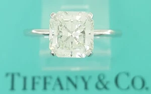 Tiffany & Co Platinum True ® Engagement Ring 2.16 ct Diamond Rtl $55K - Picture 1 of 13