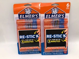 Elmer’s Re-Stick School Glue Sticks, 0.28-Ounces, 6 Count 2pk - Picture 1 of 3