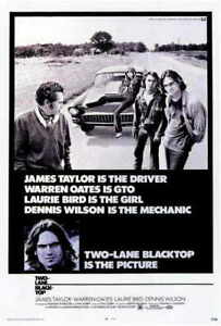 394925 TWO LANE BLACKTOP Movie James Taylor Dennis Wilson WALL PRINT POSTER AU