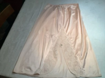 Medio Slip Vintage Maidenform Chantilly - Nylon Antron III Talla M Encaje Ranura Lateral Foto 1 de 4