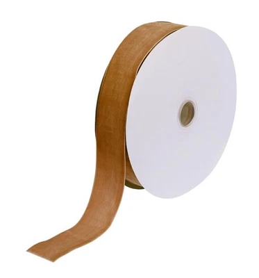 Velvet Ribbon 1 1/2 Inch x 25 Yard Single Face Spool Silky Velvet Fabric - Image 1 of 4
