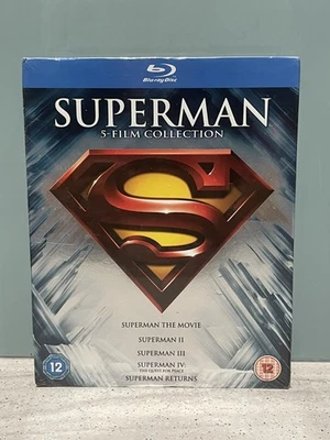 Superman Blu Ray 5 Film Collection New & Sealed WB Quintology Boxset UK Release - Image 1 of 3