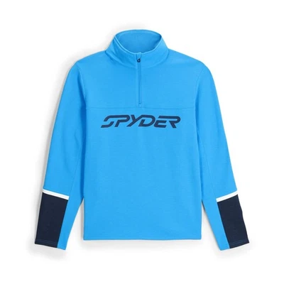 Chaqueta de invierno Spyder Speed polar 1/2 cremallera para hombre, azul éter, mediana Foto 1 de 4