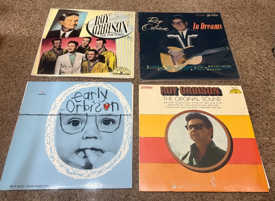 4 ROY ORBISON ROCKABILLY SUN SOUND LPS FOR 1 PRICE ~In Dreams, Early Orbison - Image 1 of 1