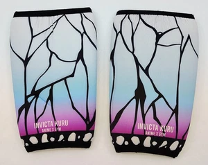 Invicta Kuru Anime X Gym Butterfly Knee Sleeves Adult Sz Medium NWOT Pads Braces - Picture 1 of 3