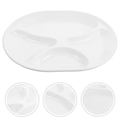  Collation divisée assiette de canation à l'assiette à 4 compartiments assiette - Photo 1/4