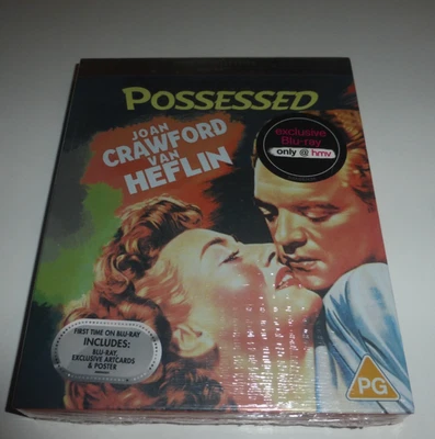 POSSESSED BLU-RAY PREMIUM EDITION JOAN CRAWFORD 1947 NEW + SEALED + SLIPCOVER - Image 1 of 3