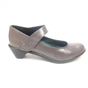 Dansko Bess Mary Jane Schuh Damen 8,5-9 EU 39 Grau Leder Komfort Absatz Clog - Bild 1 von 8