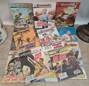 13 x COMMANDO WAR STORIES IN PICTURES COMICS 1980/90's - Imagen 1 de 9