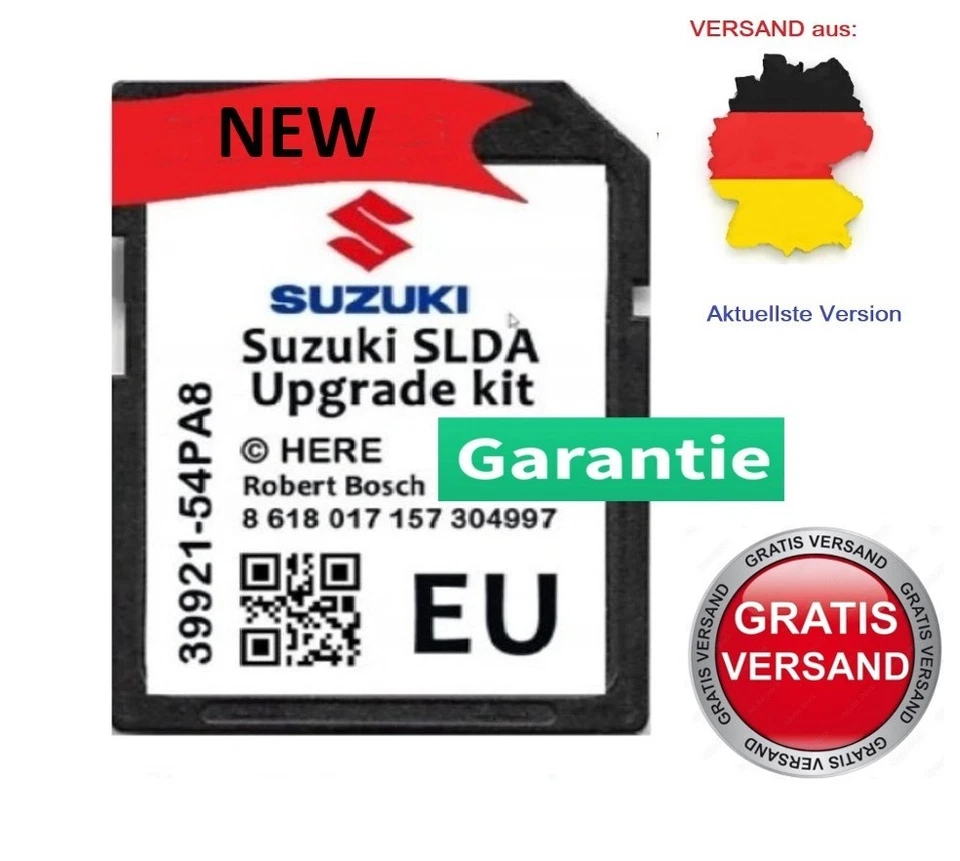 SUZUKI SLDA ✅  EUROPA Navigation SD-Karte ✅ NEUESTE VERSION - BRANDNEU !!! ✅ - Bild 1 von 1