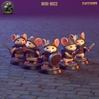 Mausritter Miniatur Set Mice Knights für D&D 5e Maus und Mystik Pathfinder 32mm
