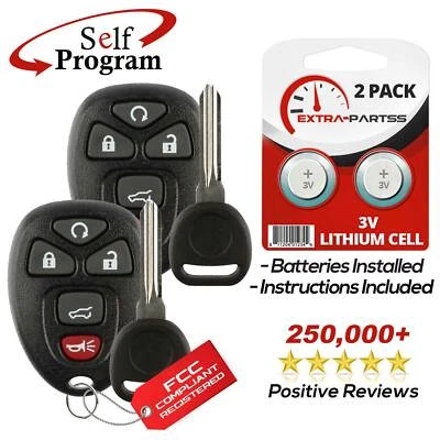 2 For 2008 2009 2010 2011 2012 2013 2014 2015 2016 Buick Enclave Remote + Key - Image 1 of 4