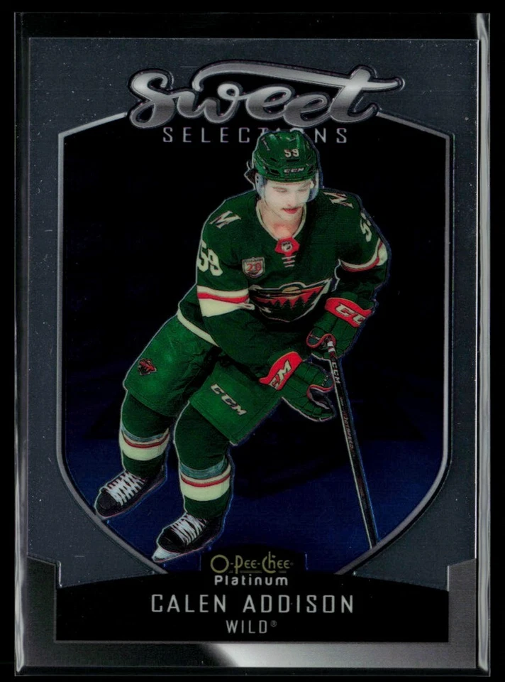 2021-22 O-Pee-Chee Platinum Sweet Selections #SS-6 Calen Addison RC - Image 1 of 2