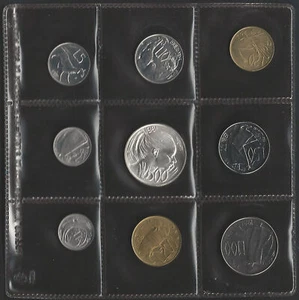 1981 San Marino Mint divisional series 9 coins FDC-MS65 - Imagen 1 de 1
