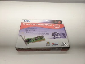 SMC NETWORKS EZ CARD FAST ETHERNET PCI CARD CON FIREWALL PERSONALE - Foto 1 di 3