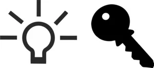 Licht + Türöffner - Schalter - Taster - Symbole - Aufkleber 2113 2cm Höhe - Bild 1 von 1