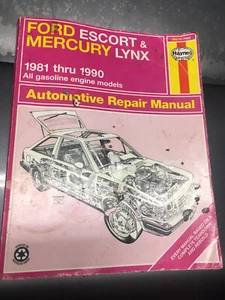 Haynes Repair Manual Ford Escort Mercury Lynx 1981 thru 1990 No.36016 - Picture 1 of 3