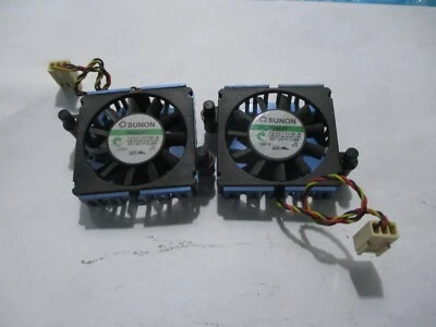 LOT OF 2 SUNON 124010VM-8 DC12V 0.9W 44MM fan - Image 1 of 3