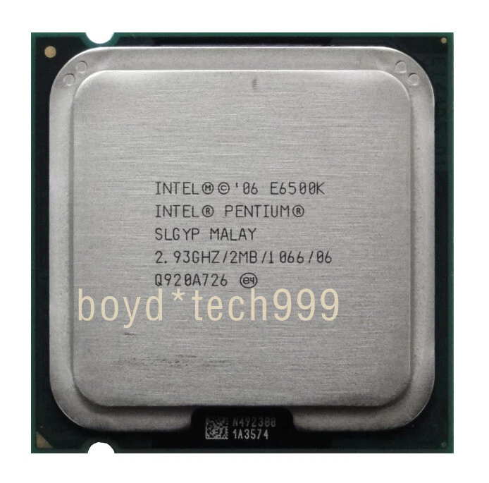 Intel Pentium E6500K CPU 2.93 GHz 2 cores Socket LGA775 SLGYP 1066 MHz Processor - Image 1 of 4