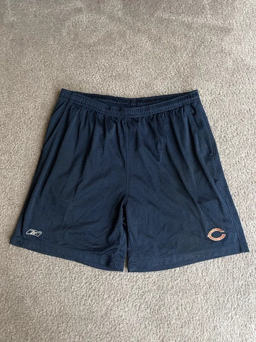 Chicago Bears Men’s Navy Gym Shorts Size XL Reebok NFL Team Apparel Football Cover
