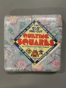 (Lot Of 3) Quilting Squares Pkg 5 x5 inch Pre-cut Squares 2 Lbs Each, (Vintage) - Picture 1 of 8