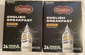 Keurig K Cups Celestial Seasoning English Breakfast Black Tea 24 Count X2 - Picture 1 of 3